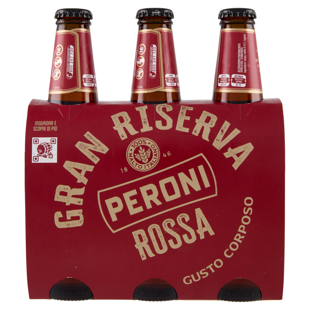 Peroni Gran Riserva Rossa Birra 3 x 33 cl