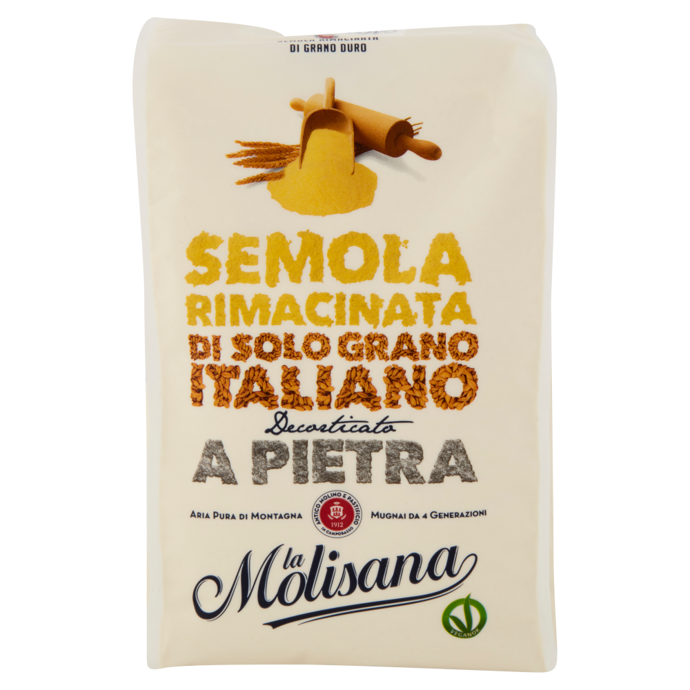 la Molisana Semola Rimacinata di Grano Duro Decorticato a Pietra 1000 g