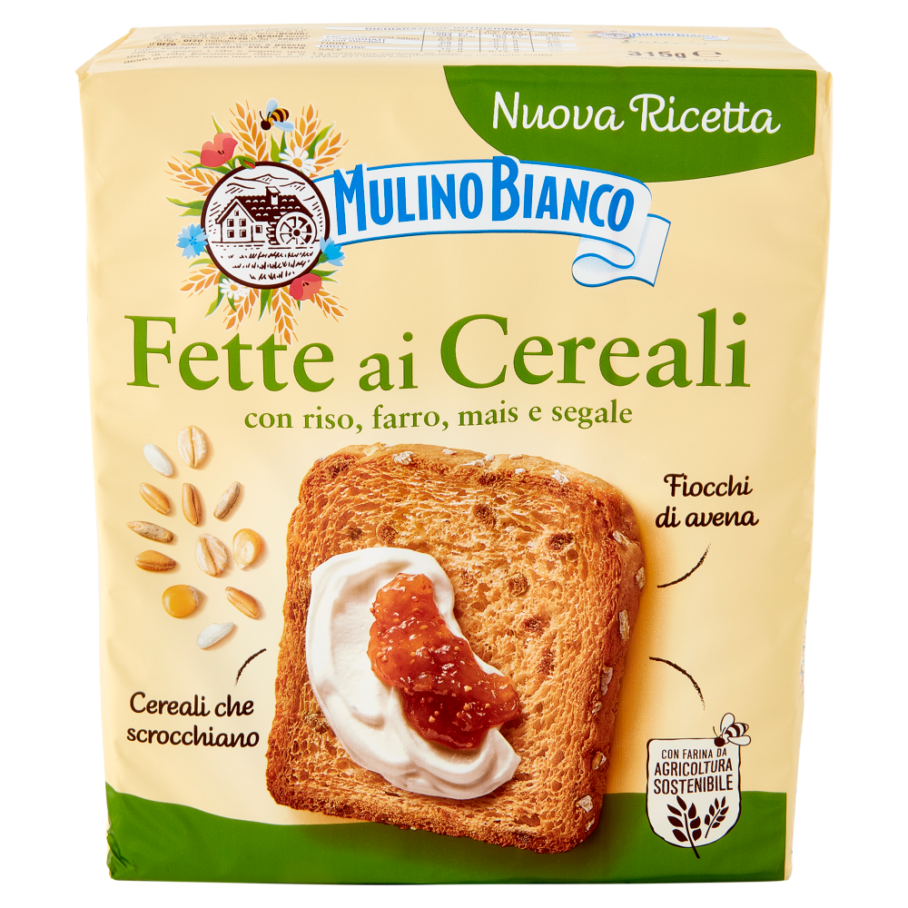 Mulino Bianco Fette Biscottate ai Cereali 315g