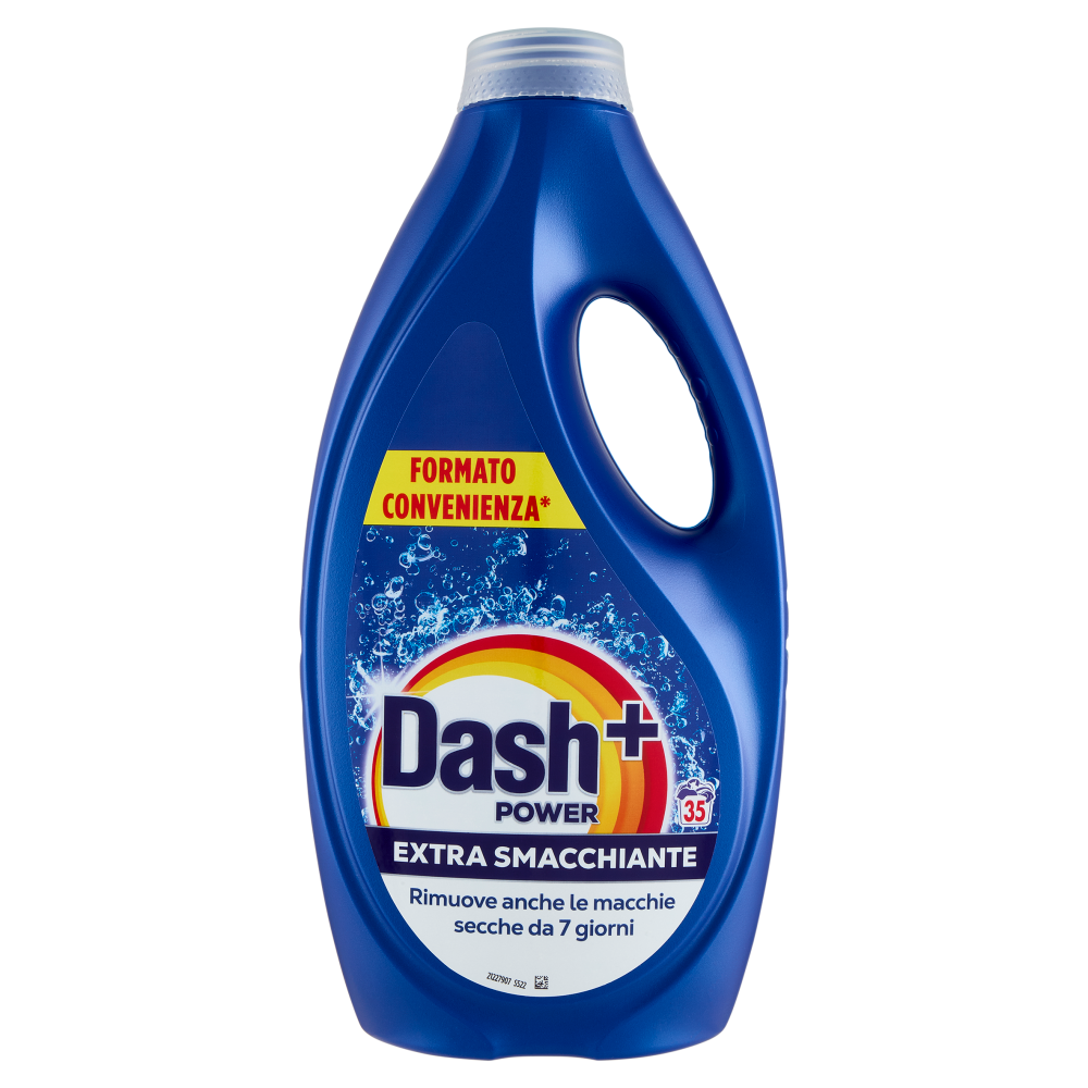 Dash Power Detersivo Liquido Lavatrice, Azione Extra-Smacchiante, 35 Lavaggi 1575 ml