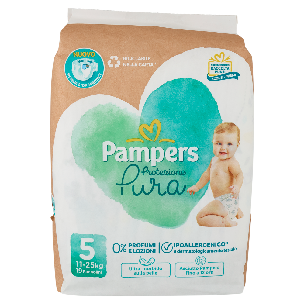 Pampers Protezione Pura 5 19 pz