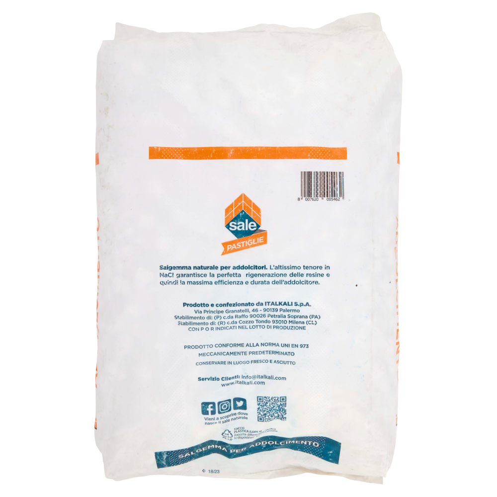 Italkali sale Pastiglie Salgemma Naturale per Addolcitori 25 kg