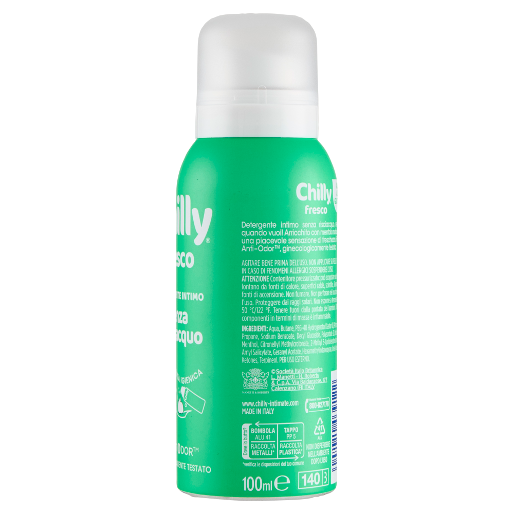 Chilly fresco Detergente Intimo senza risciacquo 100 ml
