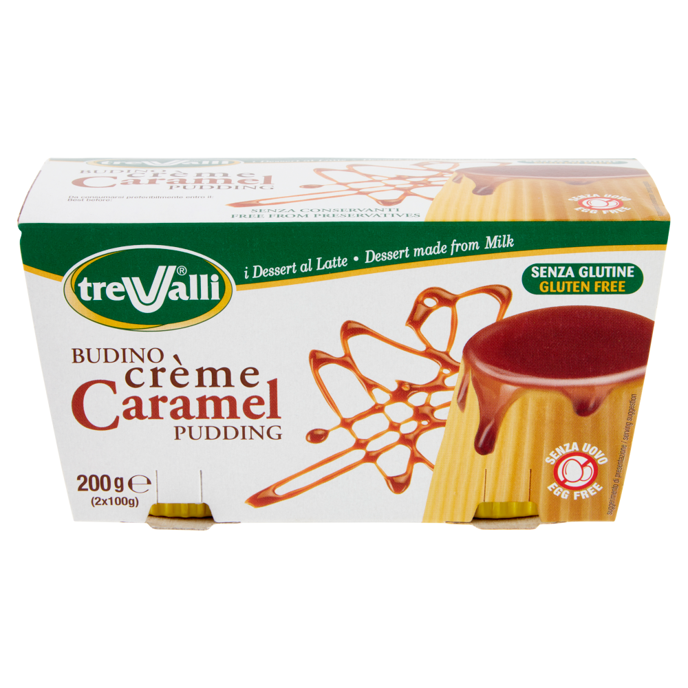 treValli i Dessert al Latte Budino cr&egrave;me Caramel 2 x 100 g