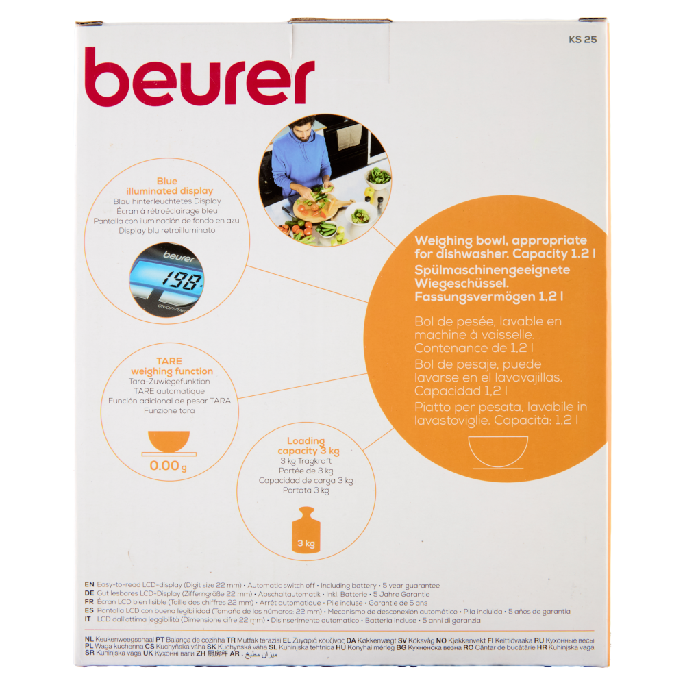 Beurer Bilancia da cucina KS 25
