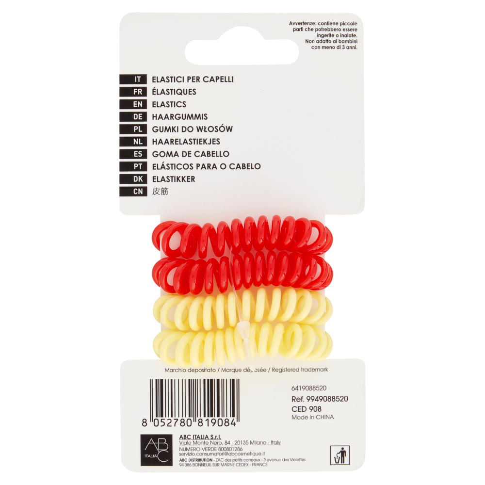 Franck Provost Elastici per Capelli 4 pz