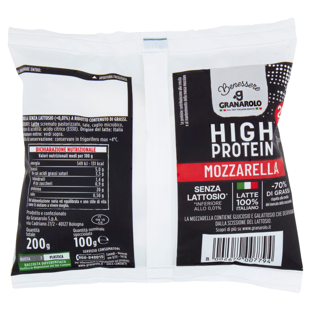 Granarolo Benessere High Protein Mozzarella 100 g Carrefour