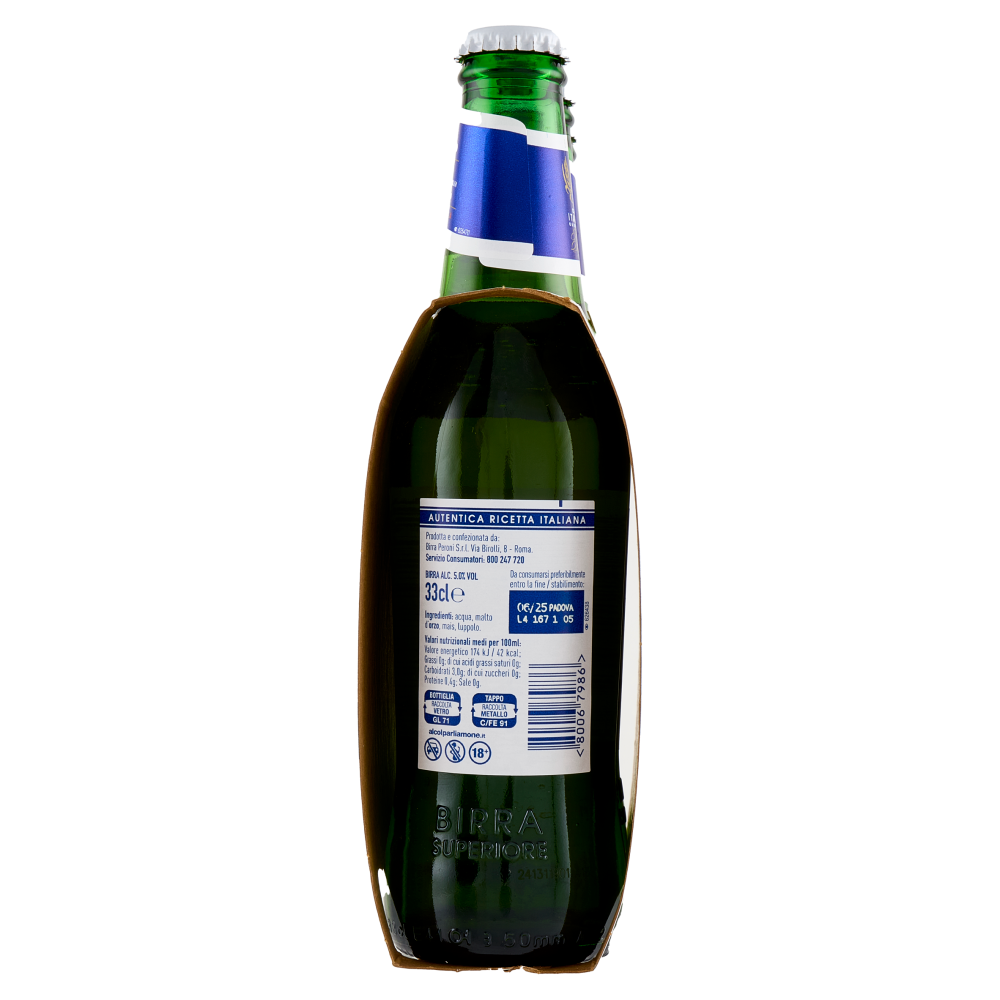 Peroni Nastro Azzurro Birra 3 x 33 cl