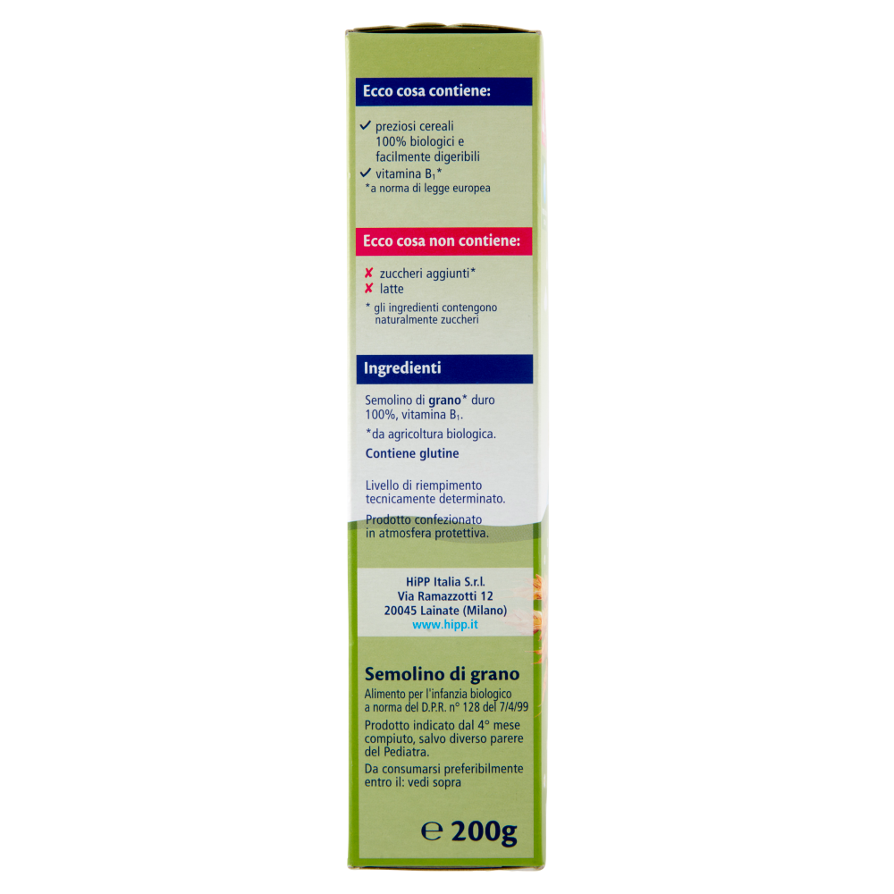 HiPP Biologico Crema di Cereali Semolino di grano 200 g