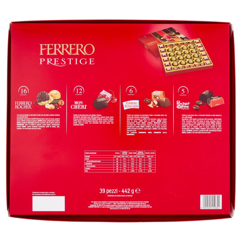 Ferrero Prestige 39 pezzi 442 g