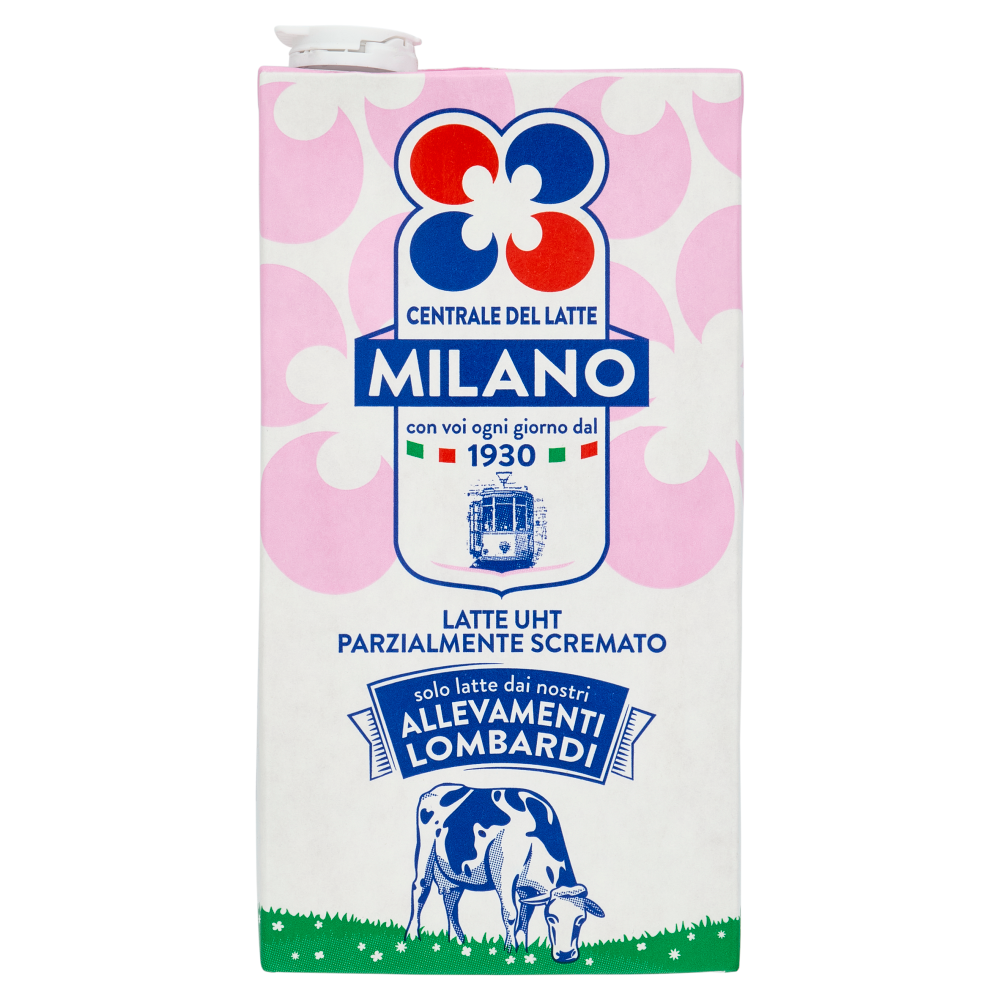 Centrale del Latte Milano Latte UHT Parzialmente Scremato 1 litro
