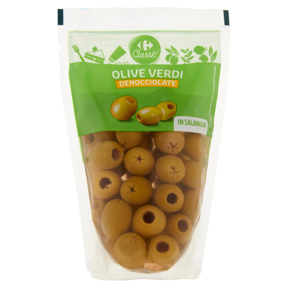 Carrefour Classic Olive Verdi Denocciolate 200 g