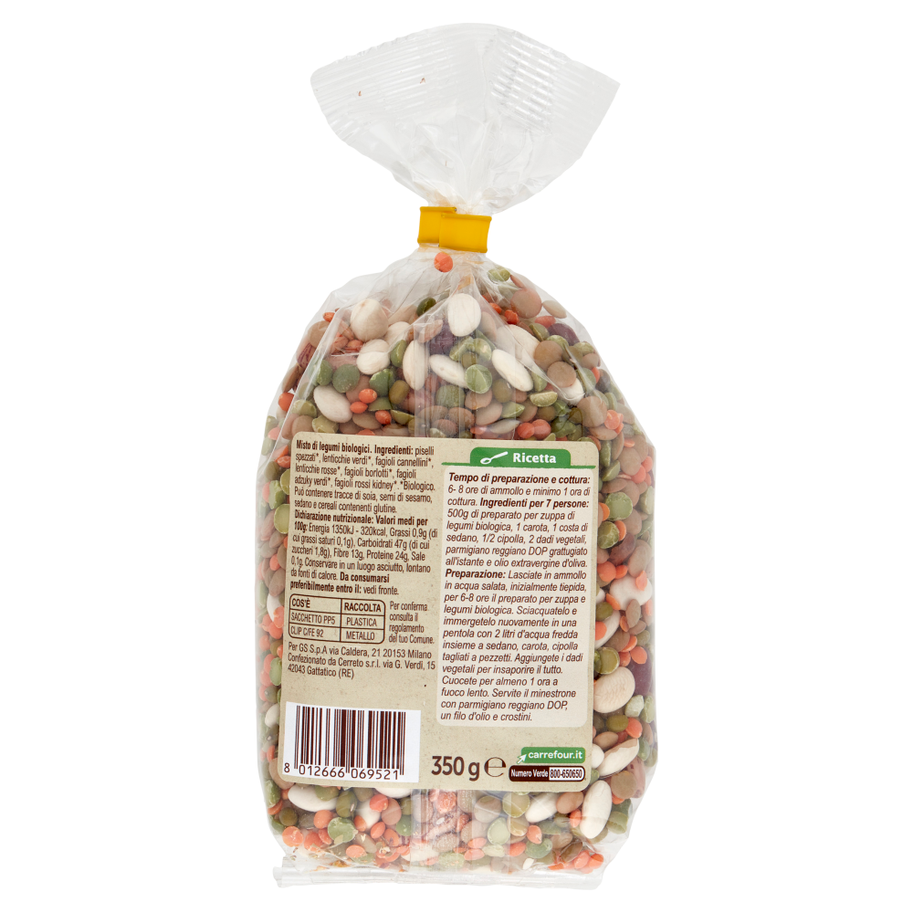 Carrefour Bio Zuppa di Legumi Biologica 350 g