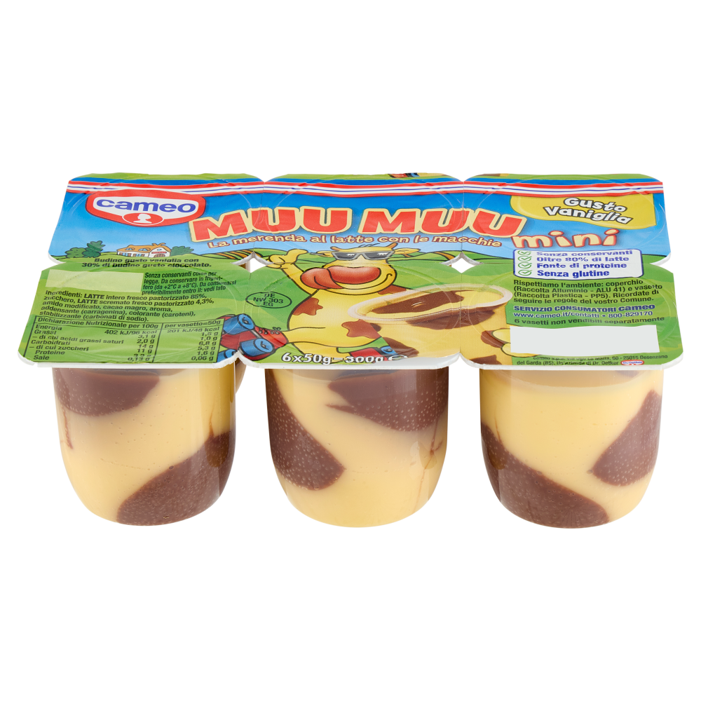 cameo Muu Muu mini Gusto Vaniglia 6 x 50 g