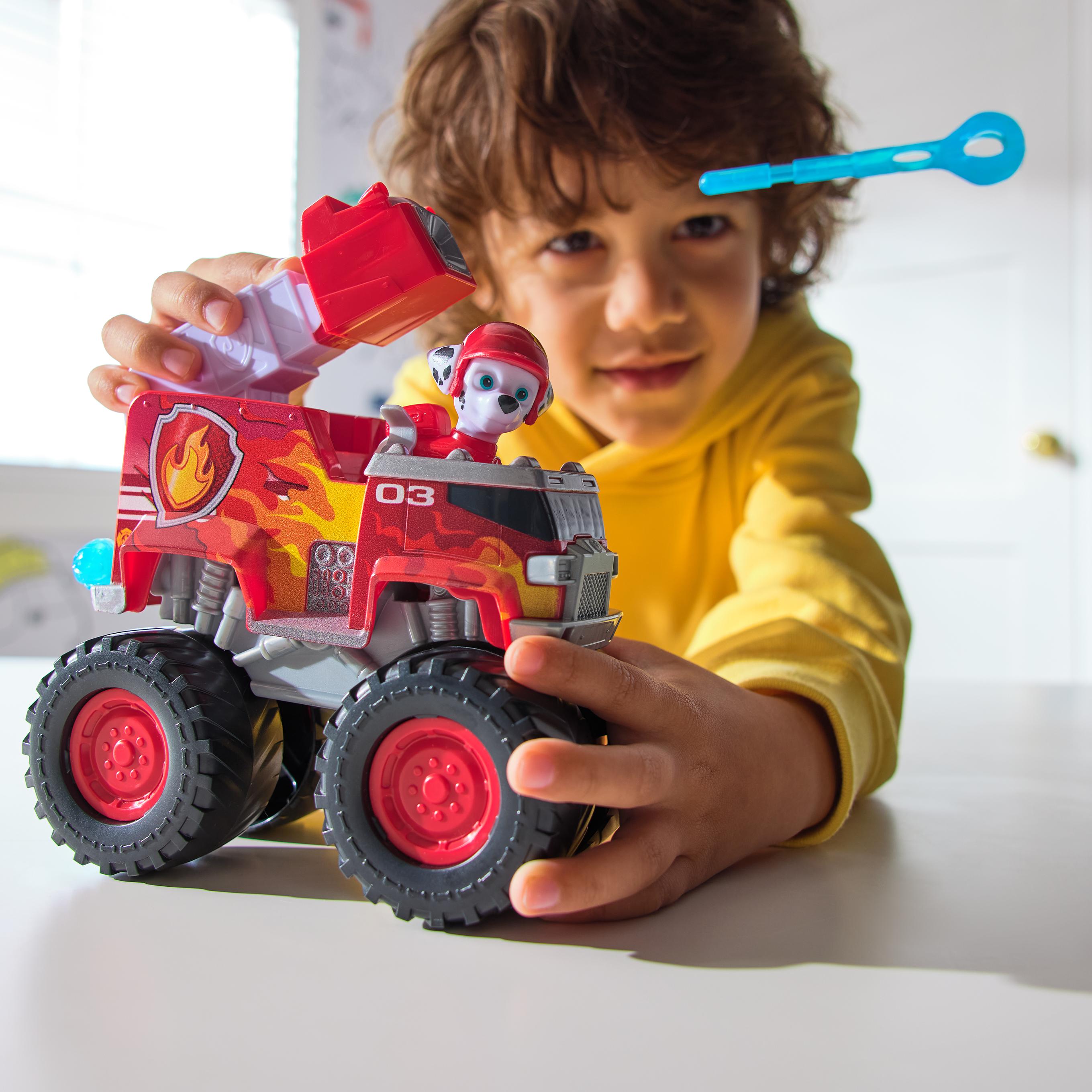 PAW Patrol : Rescue Wheels, bulldozer di Rubble, veicolo giocattolo con trasformazione e action figure collezionabile, giocattoli per bambini e bambine da 3 anni in su