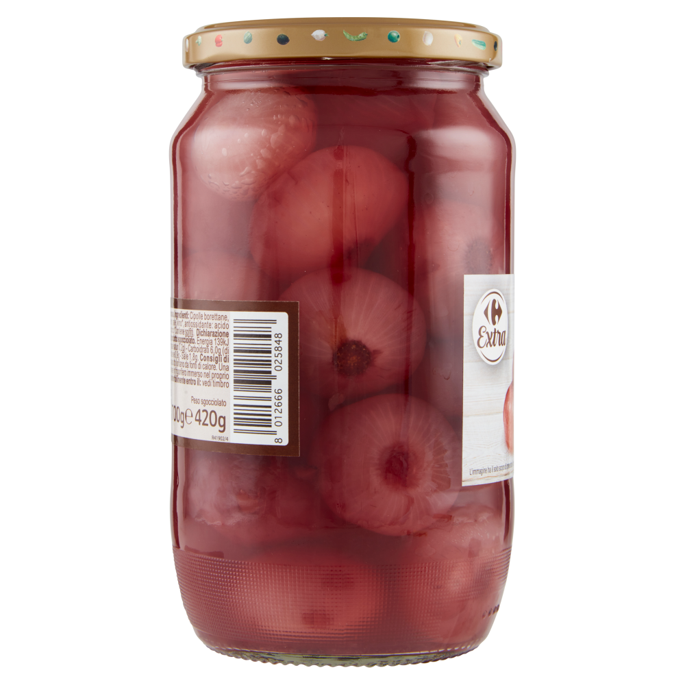 Carrefour Extra Borettane in Aceto Rosso 700 g