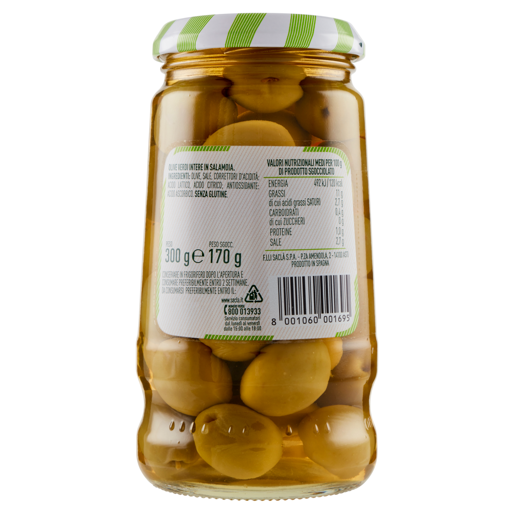 Saclà OlivOlì Verdi Intere 300 g