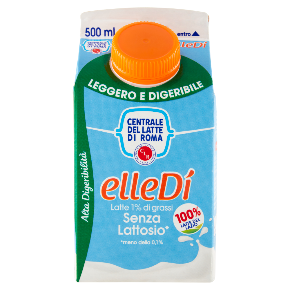 Centrale del Latte di Roma elleD&iacute; Leggero e Digeribile Senza Lattosio 500 ml