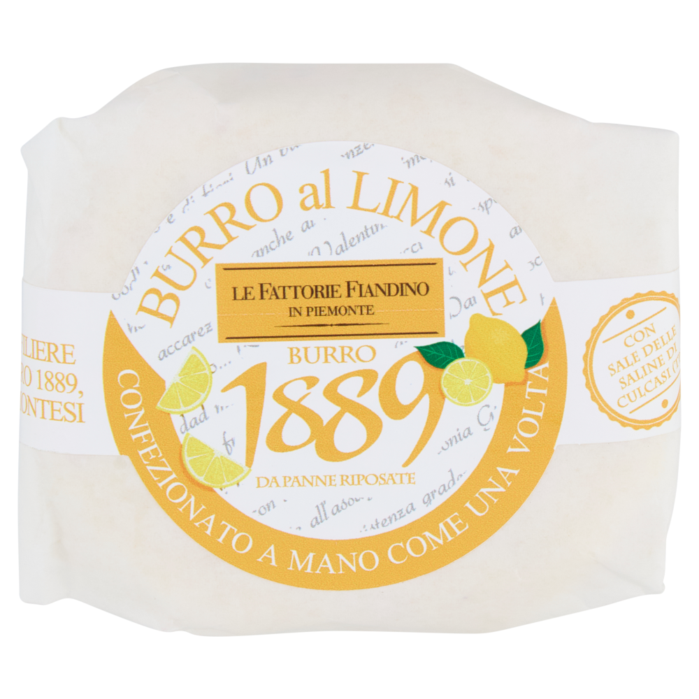 Le Fattorie Fiandino Burro 1889 Burro al Limone 100 g