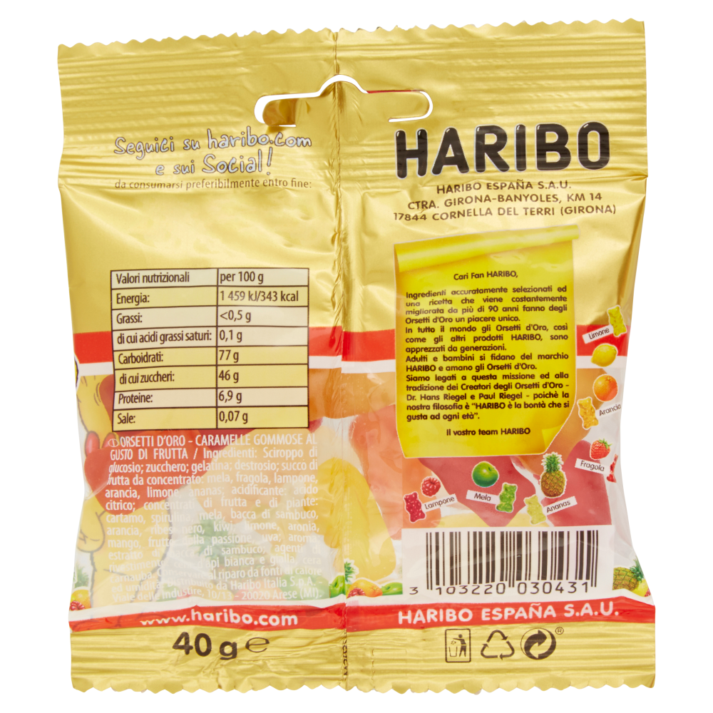 Haribo Orsetti d'Oro 40 g