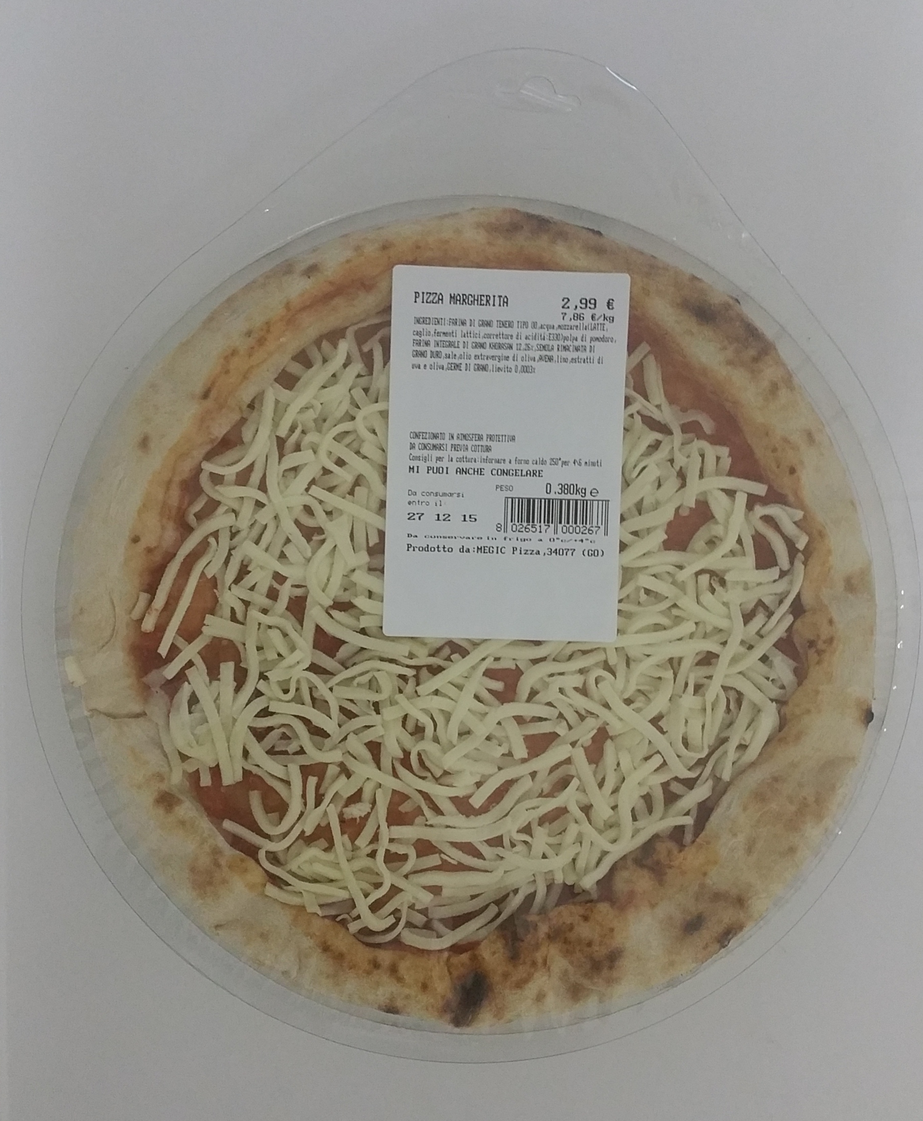 Megic Pizza Pizza Margherita 0,380 kg