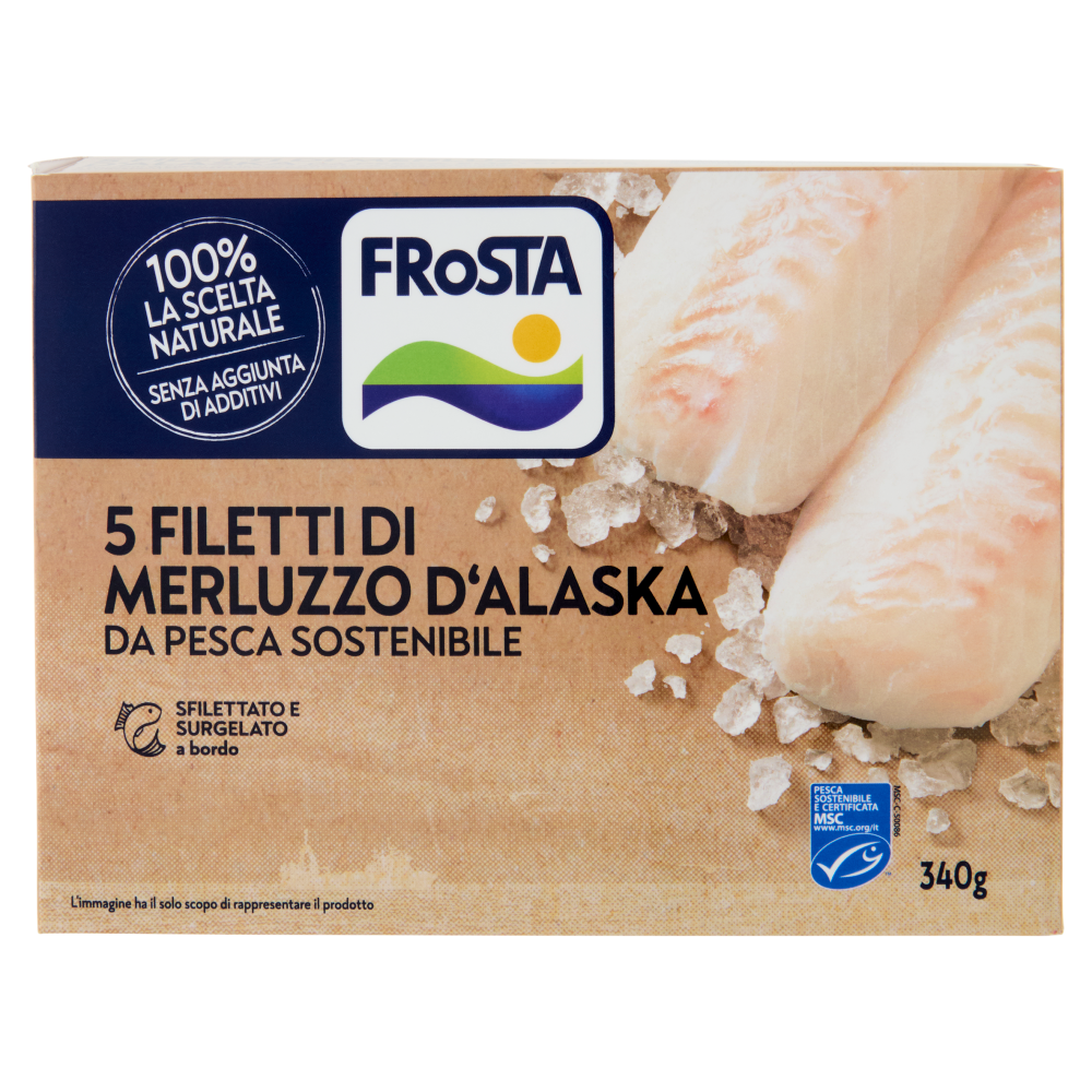 FRoSTA 5 Filetti di Merluzzo d'Alaska 340 g