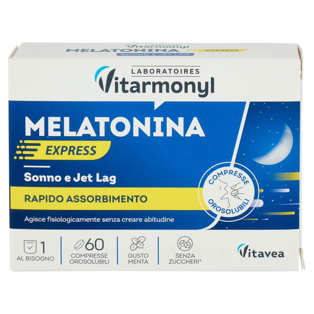 Laboratoires Vitarmonyl Melatonina Express 60 Compresse Orosolubili 4,8 g