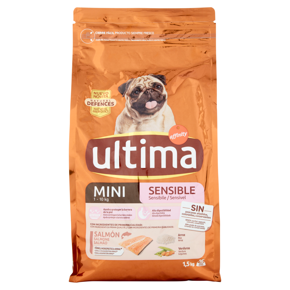 ultima Dog Mini 1-10 kg Sensibile Salmone 1,5 kg