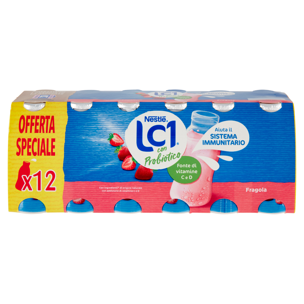NESTLÉ LC1 con Probiotico Fragola 12 x 90 g
