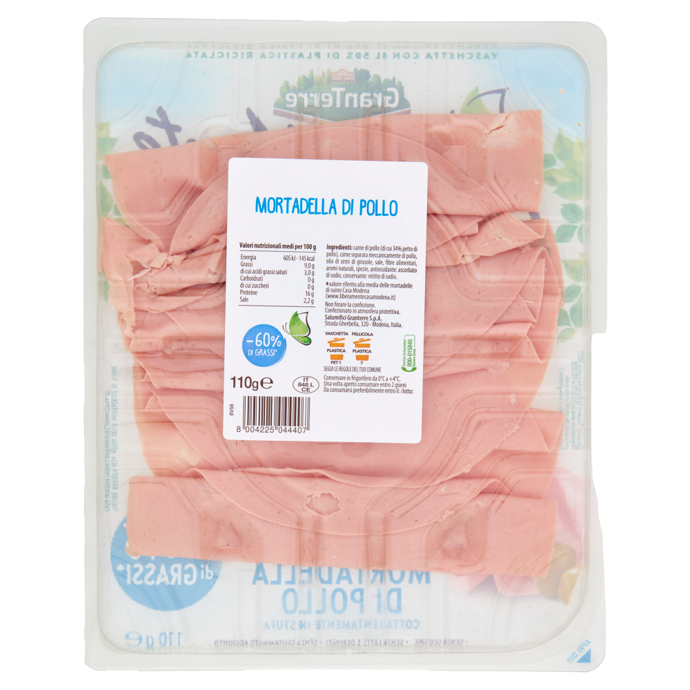 GranTerre LiberaMente Mortadella di Pollo 110 g Carrefour