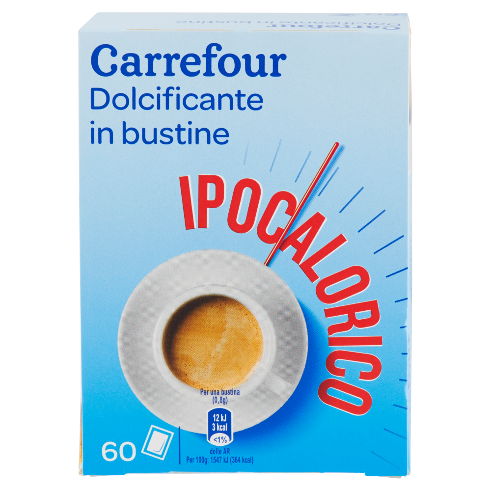 Carrefour Dolcificante in bustine 60 x 0,8 g