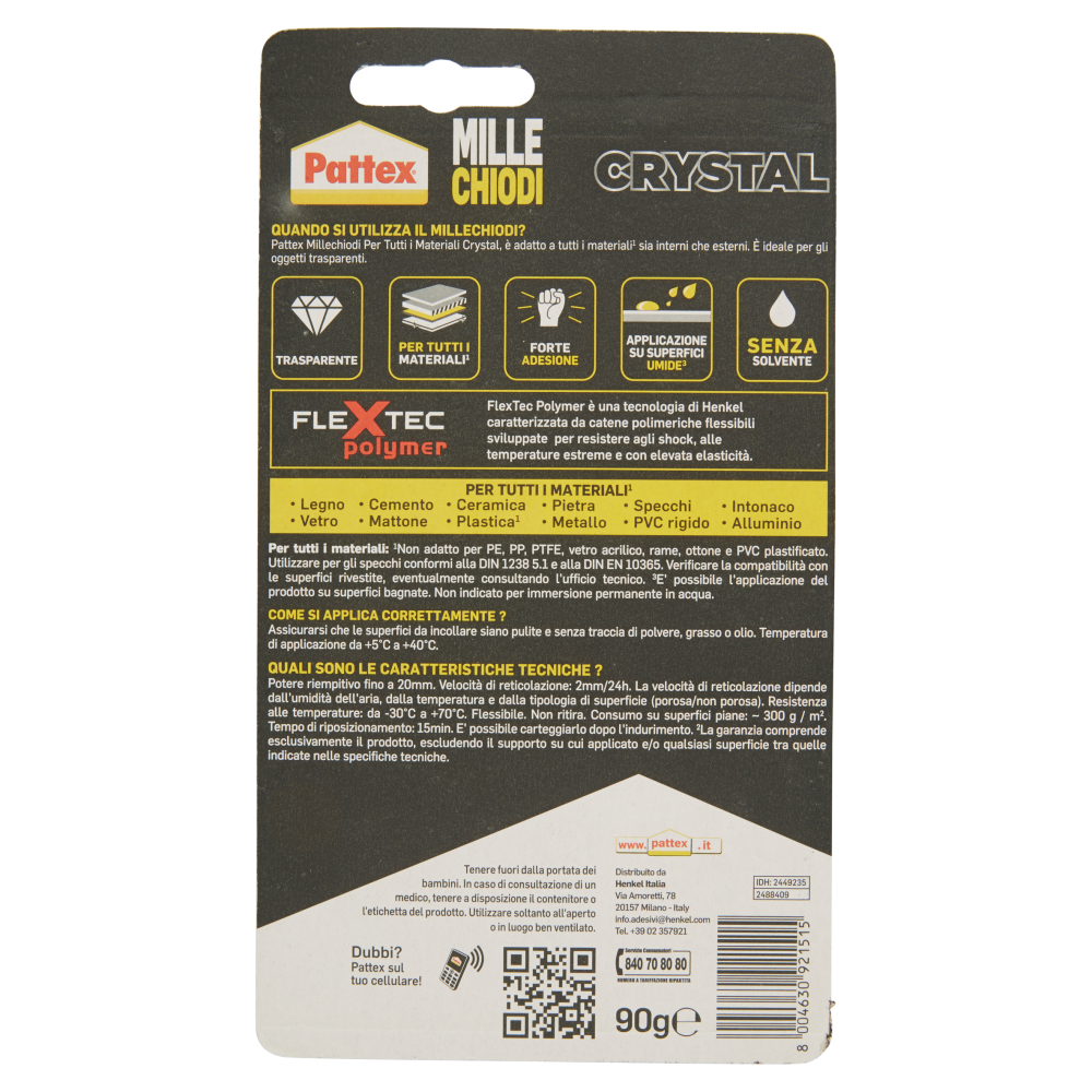 Pattex Millechiodi Crystal 90 g