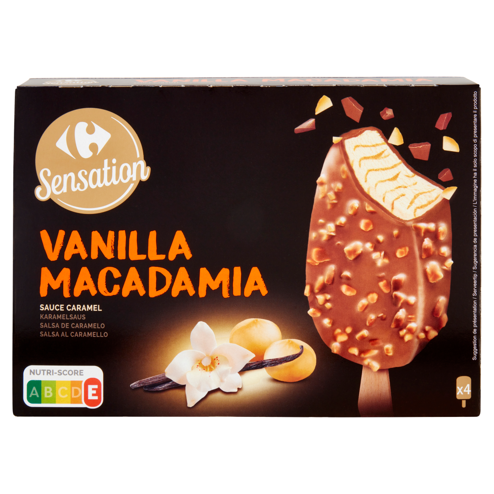 Carrefour Sensation Vanilla Macadamia 4 Gelati 282 g