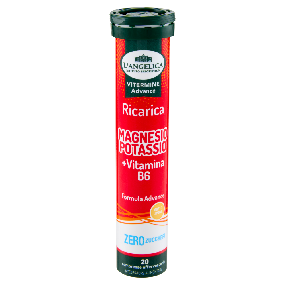 L'Angelica Vitermine Advance Ricarica Magnesio Potassio + Vitamina B6 20 compresse effervescenti 82 