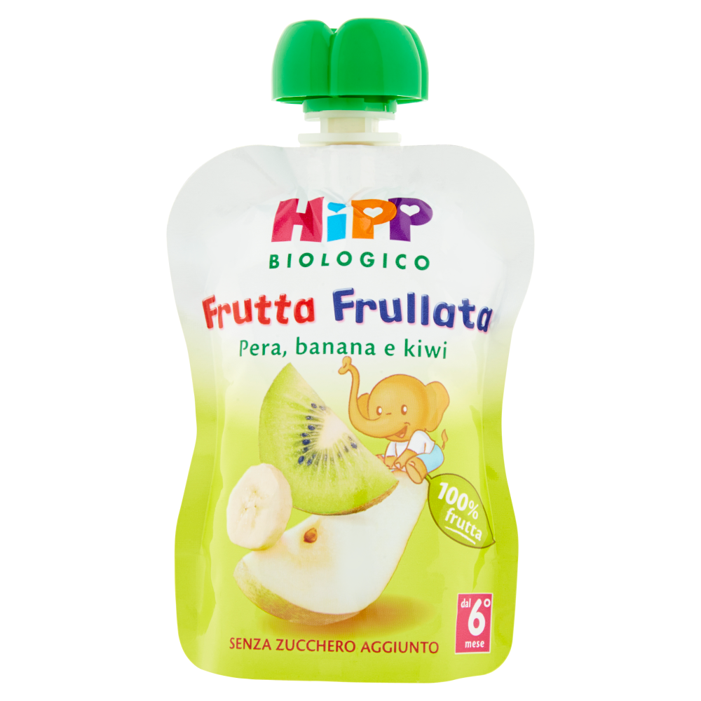 HiPP Biologico Frutta Frullata Pera, banana e kiwi 90 g