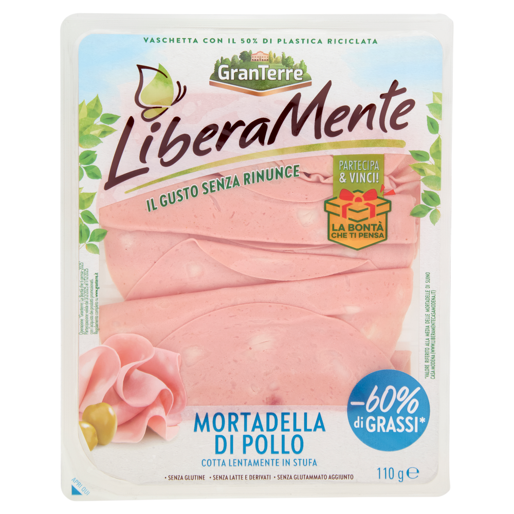 GranTerre LiberaMente Mortadella di Pollo 110 g
