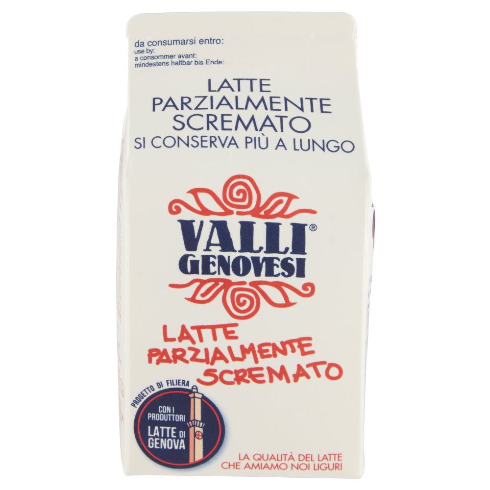 Valli Genovesi Latte Parzialmente Scremato 500 ml