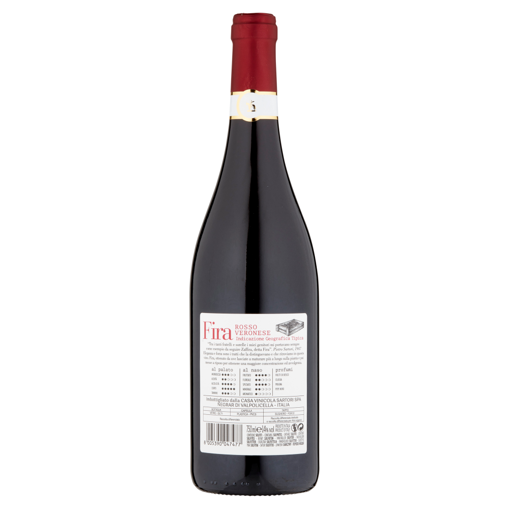 Sartori di Verona Fira Rosso Veronese IGT 750 ml