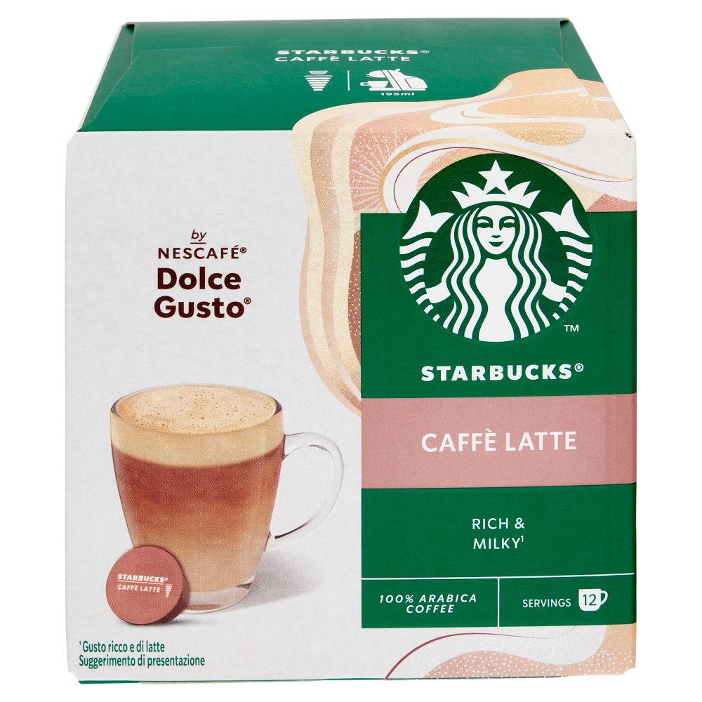 STARBUCKS Caffè Latte by Nescafé Dolce Gusto 12 Capsule 121,2g