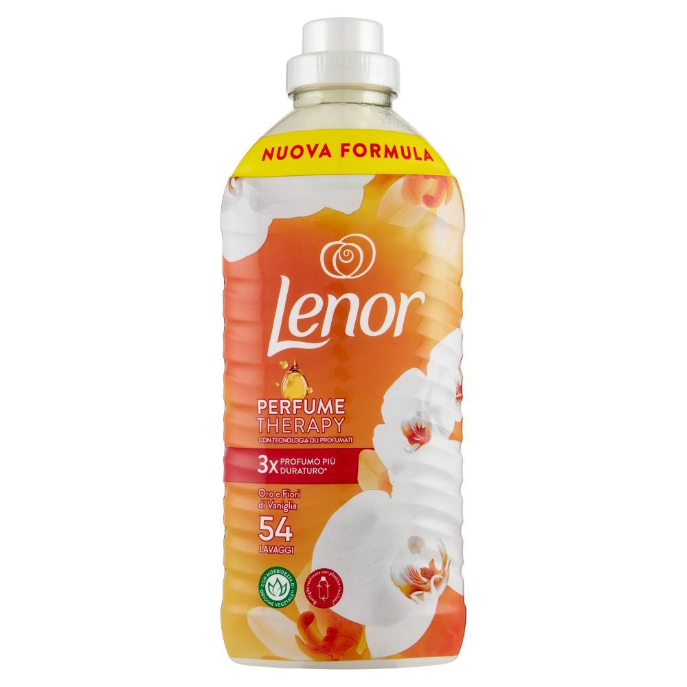 Lenor Ammorbidente Lavatrice Concentrato, Oro e Fiori di Vaniglia, 54 Lavaggi 1134 ml