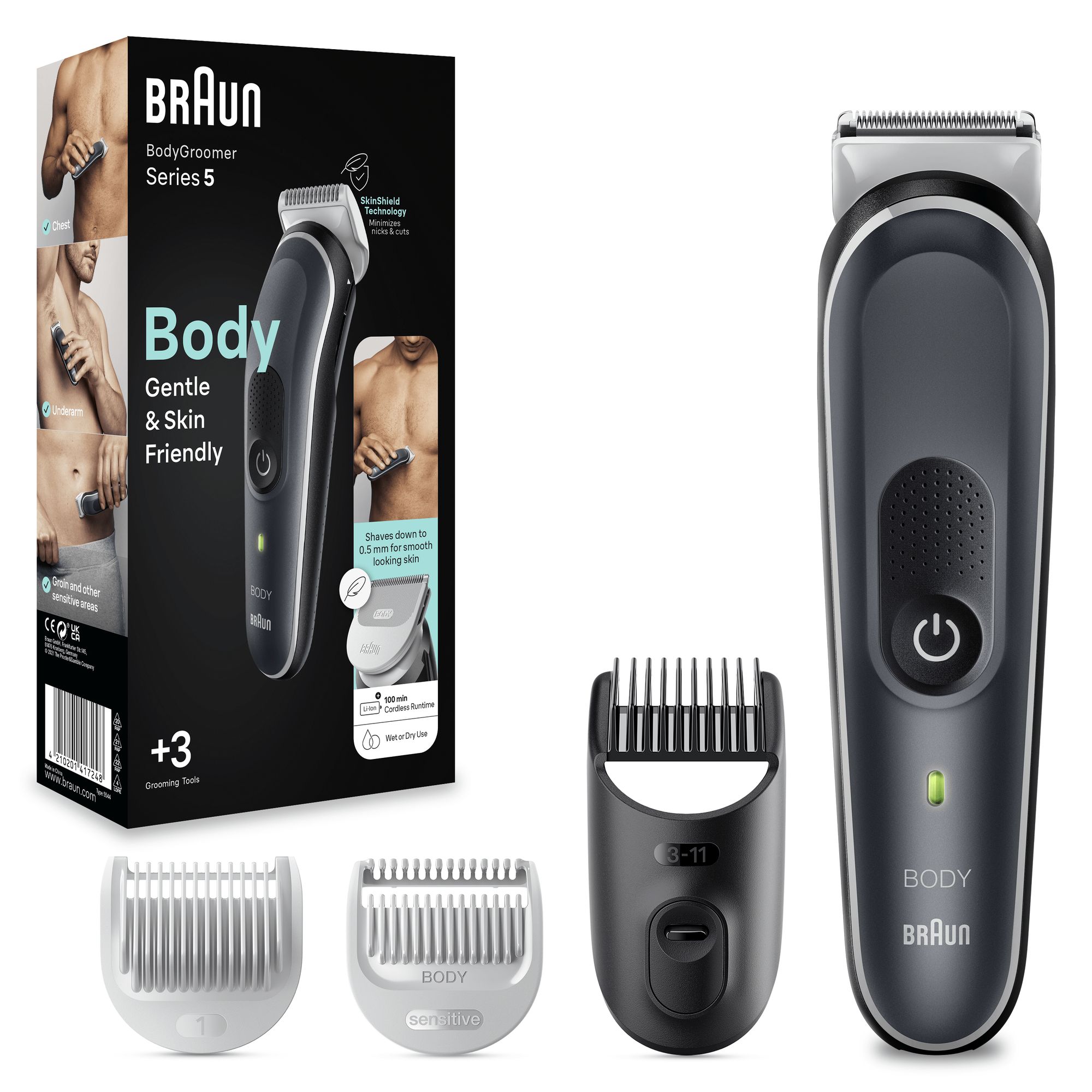 Braun BodyGroomer 5 BG5340 Rifinitore Corpo