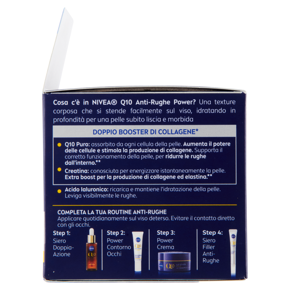 Nivea Q10 Anti-Rughe Power Crema Notte Extra Rigenerante Tutti i Tipi di Pelle 50 ml
