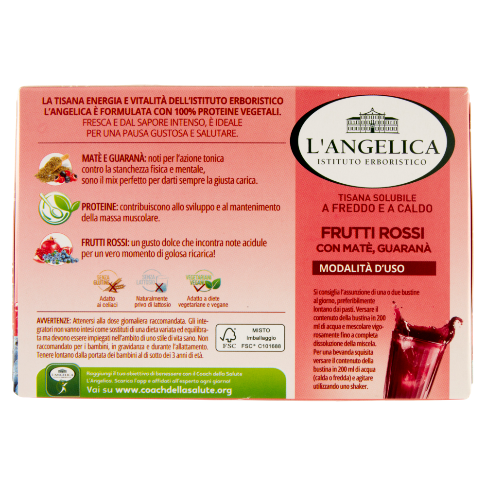 L'Angelica Protein Natur Power Tisana Solubile a Freddo e a Caldo