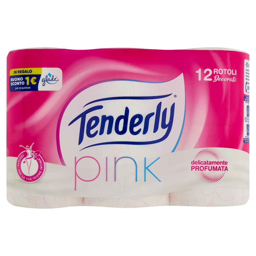 Tenderly pink Rotoli Decorati 12 pz