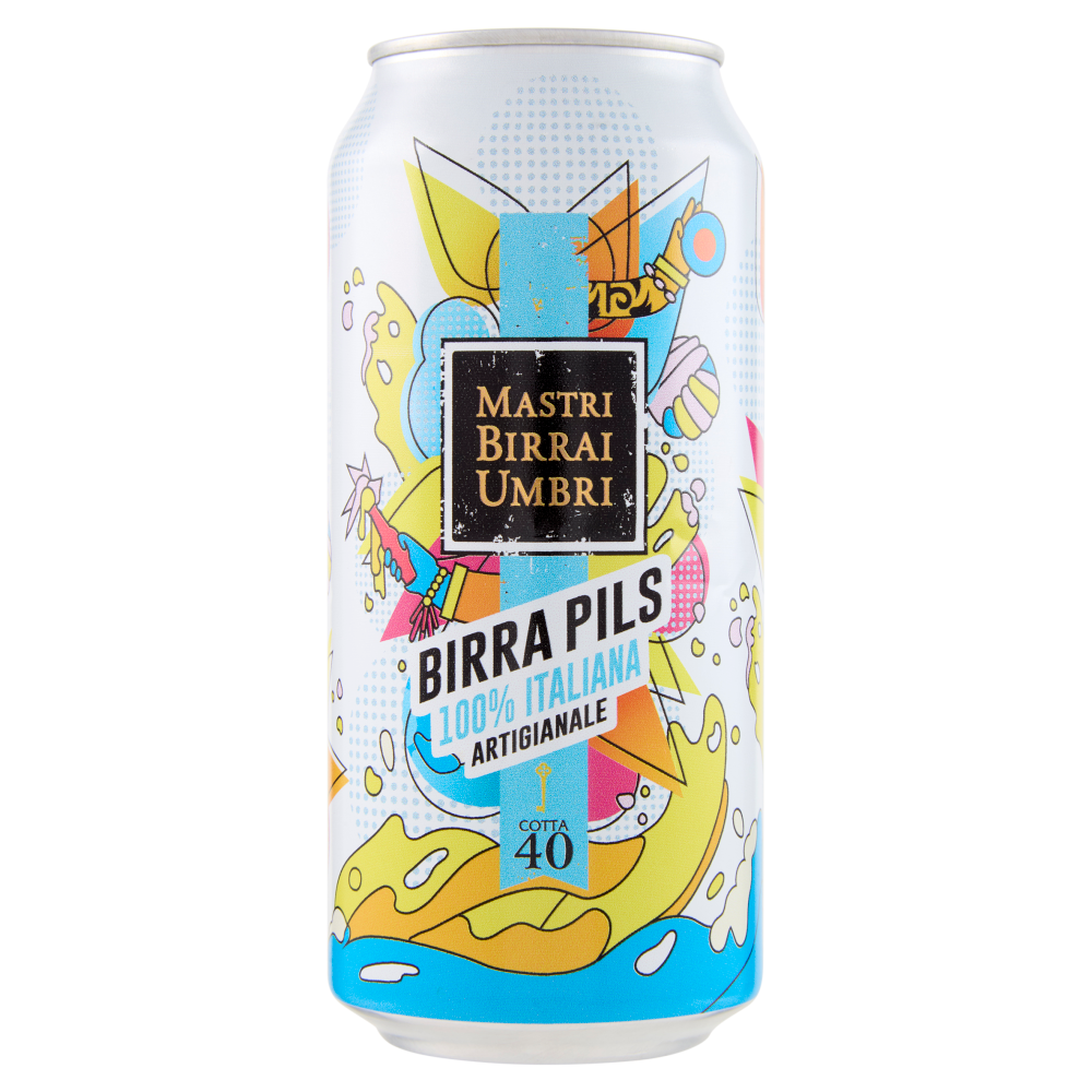 Mastri Birrai Umbri Birra Pils 100% Italiana Artigianale Cotta 40 440 ml