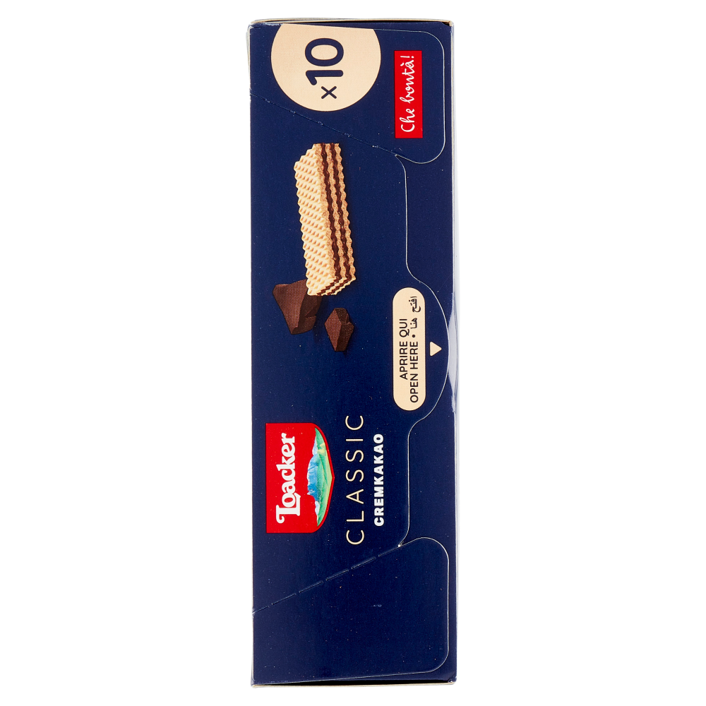 Loacker Wafer Classic Cremkakao Wafers con crema al cioccolato e cacao 10 x 45 g