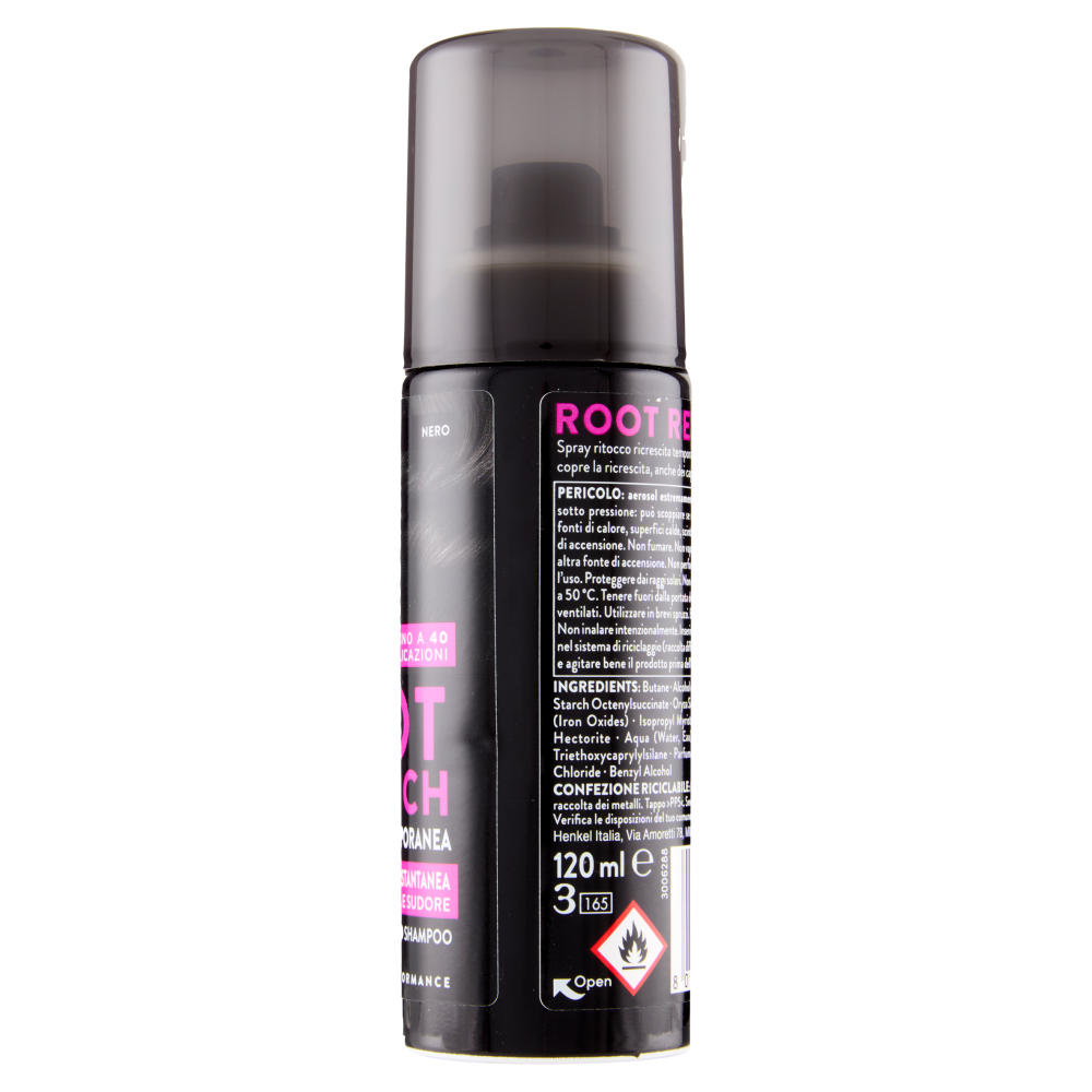 Syoss Root Retouch Colorazione Temporanea Nero 120 ml