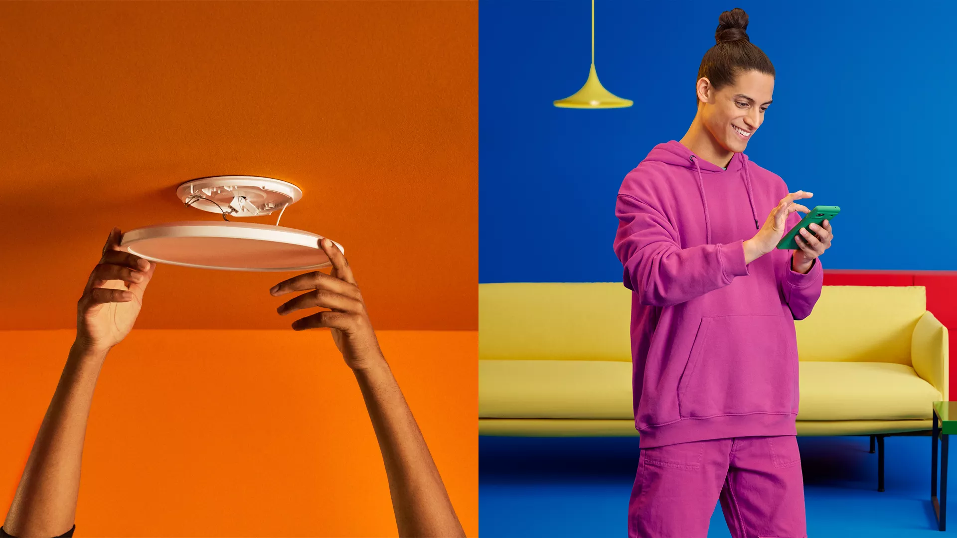 WiZ Plafoniera Smart Super Slim Dimmerabile Luce Bianca da Calda a Fredda