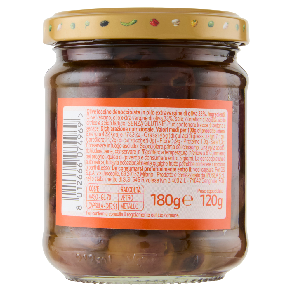 Carrefour Extra Olive Leccino Denocciolate 180 g