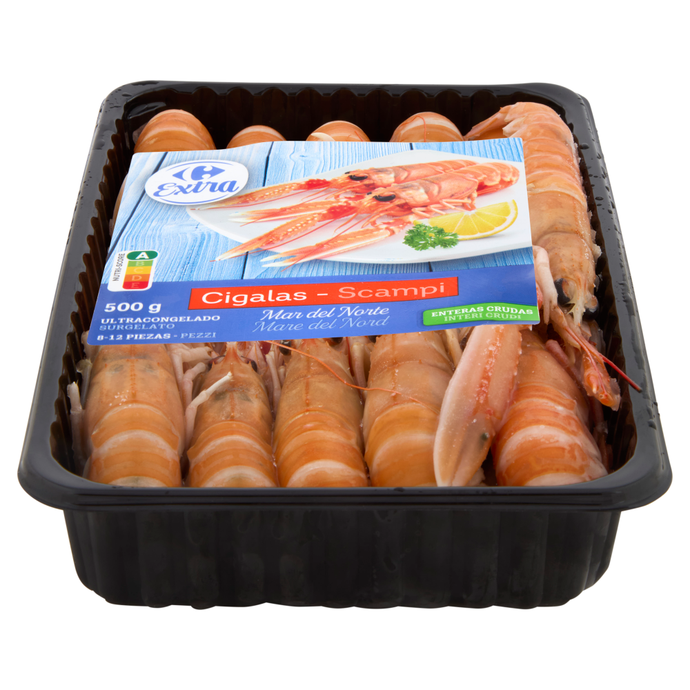 Carrefour Extra Scampi Interi Crudi Surgelato 500 g